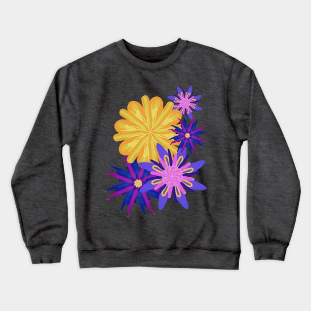 Fanciful Flowers 2 Crewneck Sweatshirt by Bluedaisy66